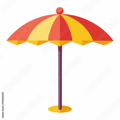 Parasol on white background