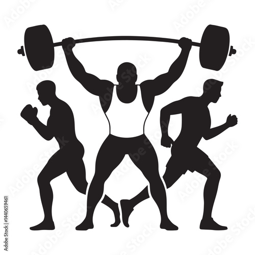  vector art illustration showcasing boxing
