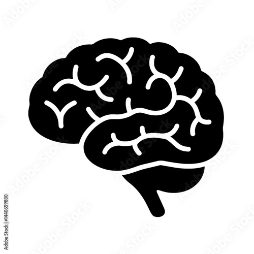 A silhouette of a brain