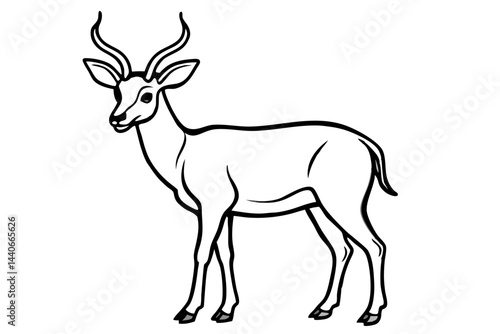 Wallpaper Mural Stylized Markhor Sketch Torontodigital.ca