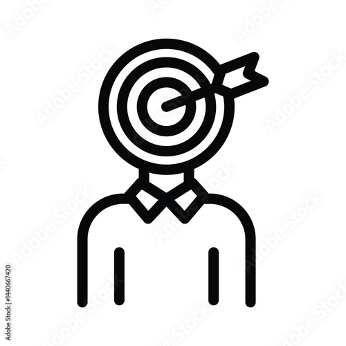 23 headhunter line icon illustration vector graphic.eps