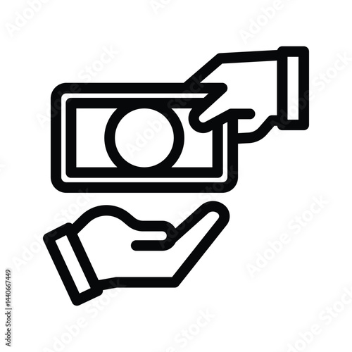 21 payroll line icon illustration vector graphic.eps