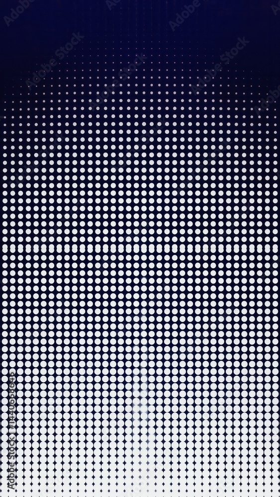 Minimalist dotted grid over dark navy blue fading into soft black Tech template,