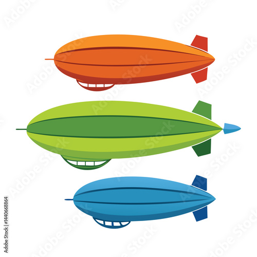 Blimp icon isolated on white background