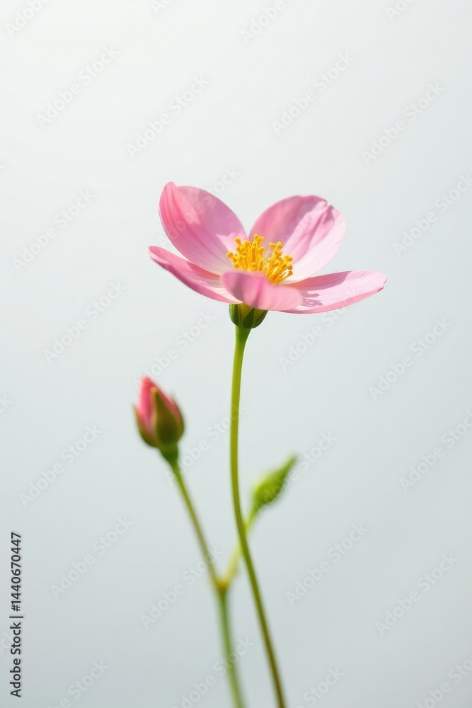 Small delicate flower isolated on white background, nature, blossom, delicate Small delicate flower isolated on white background, nature, blossom, delicate