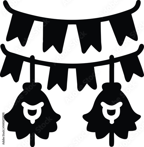silhouette of waisak celebration decoration (1).eps