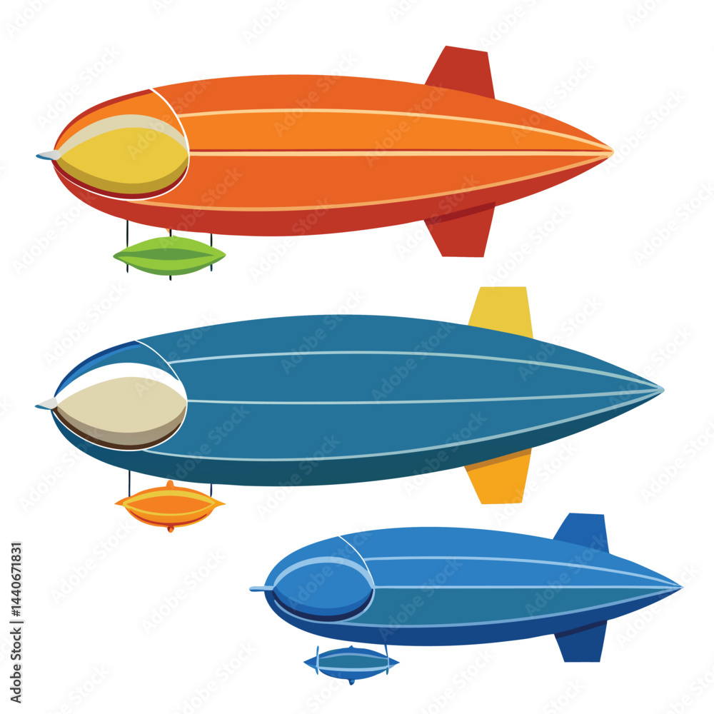 Fototapeta premium Blimp icon isolated on white background