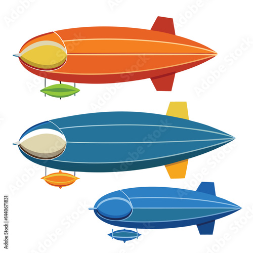 Blimp icon isolated on white background