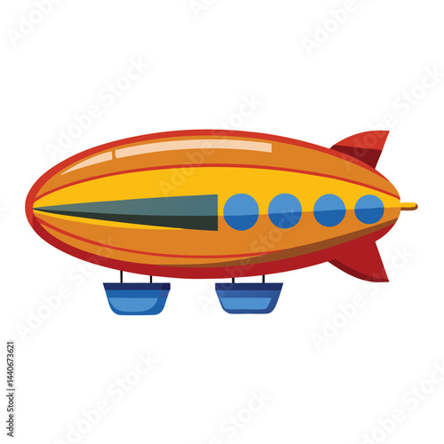 Blimp icon isolated on white background
