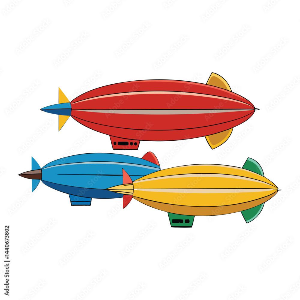 Fototapeta premium Blimp icon isolated on white background