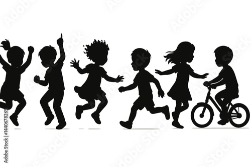 Children enjoying playful activities outdoors during a sunny afternoon in a park setting, engaging in motion and laughter
