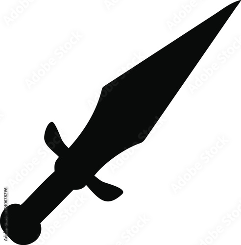sharp sword silhouette