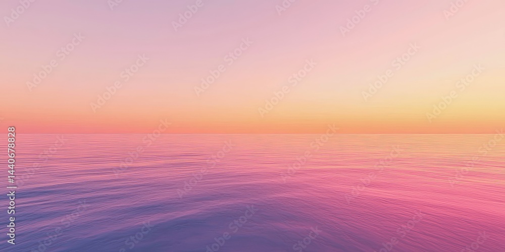 Obraz premium A vibrant sunset sky with hues of orange, pink, and purple over a calm ocean