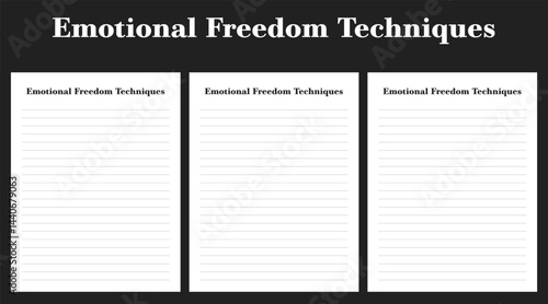 Emotional Freedom Techniques, notes, good notes, medical note, interior,
