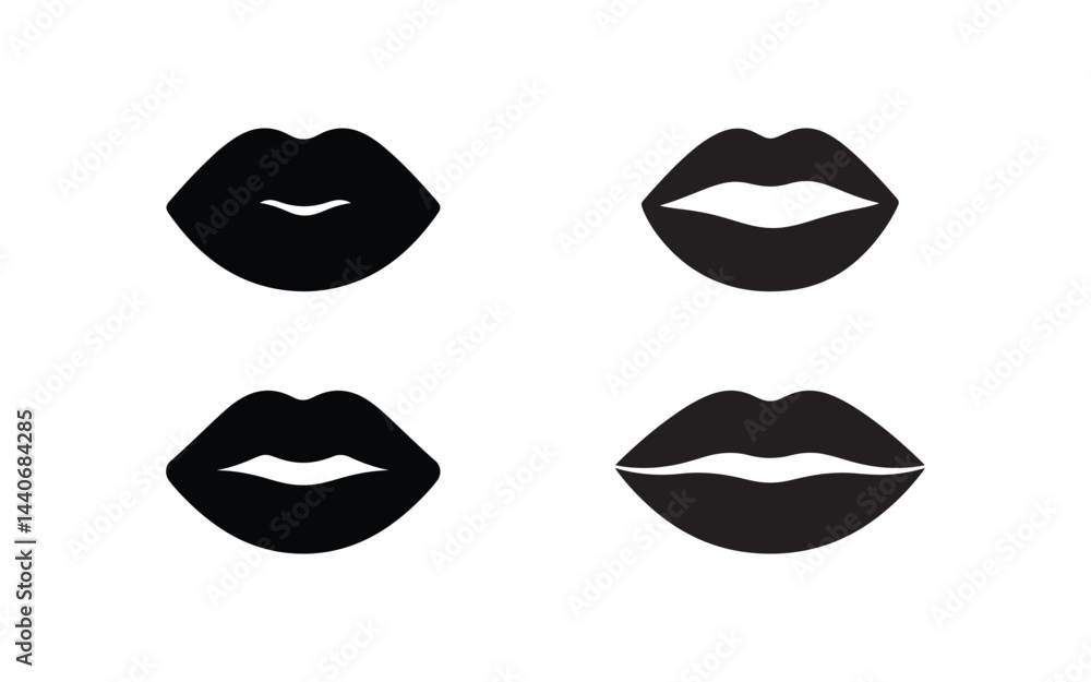 Female lips icon Female lips icon