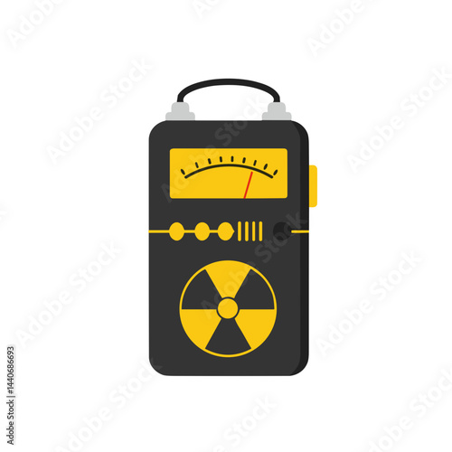 Geiger counter icon for radiation detection apps and nuclear safety websites
