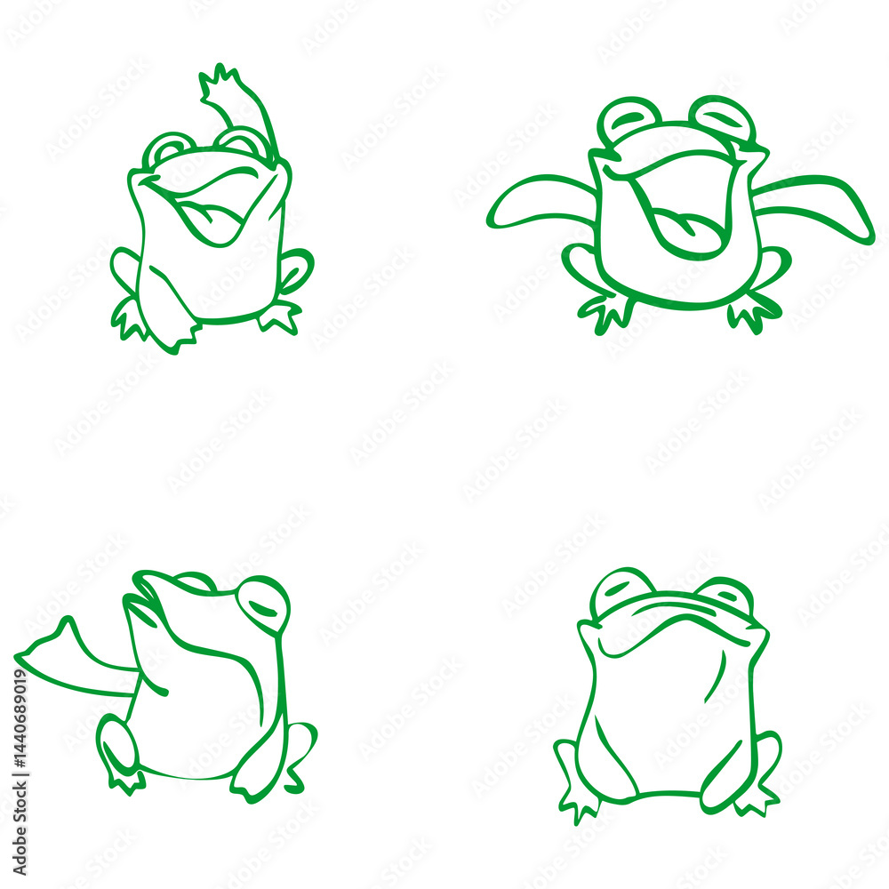 Cheerful frogs reflect joy and optimism in every movement
This logo presents frogs with poses and expressions that are truly full of joy Cheerful frogs reflect joy and optimism in every movement
This logo presents frogs with poses and expressions that are truly full of joy