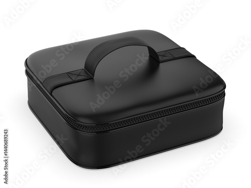 Make Up Kit Bag or Cosmetic Bag Waterproof Travel Toiletry Organizer Bag Blank 3d illustration.