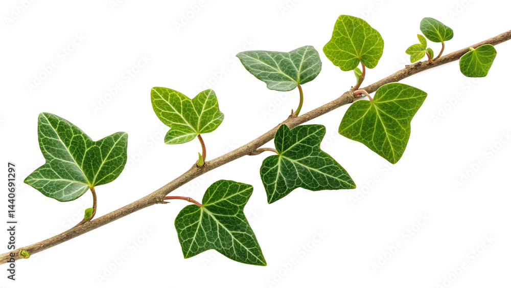 Fototapeta premium green leaves isolated on white background transparent.