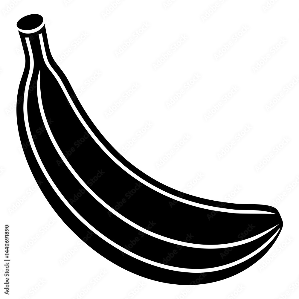 Food Banana silhouette vector illustrator Food Banana silhouette vector illustrator