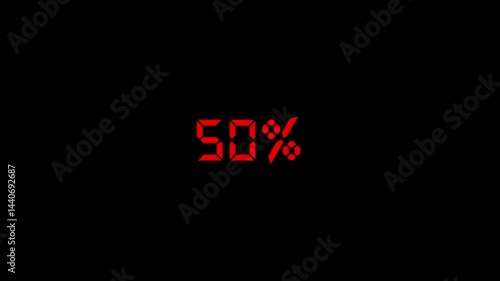 Wallpaper Mural "Dynamic Color-Changing 50% Display Animation — Engaging Visual Loop" Torontodigital.ca