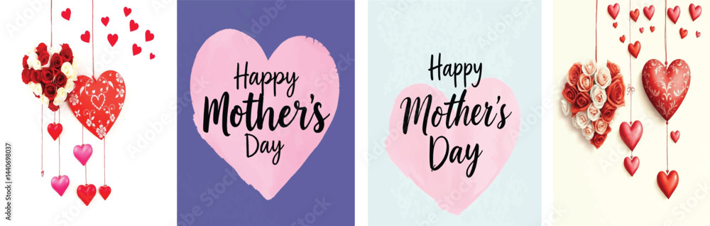 Heartfelt Mother's Day Card Designs, Show Your Love
Happy mother's day! Vector illustrations for a cute cover, poster, banner or card for the holiday moms
Heartfelt Mother's Day Card Designs, Show Your Love
Happy mother's day! Vector illustrations for a cute cover, poster, banner or card for the holiday moms
