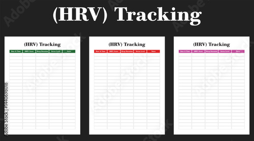 (HRV) Tracking, medical tracker, interior, template,