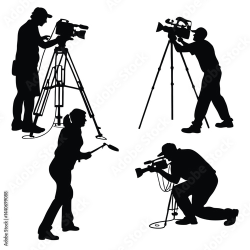 silhouette of photographer