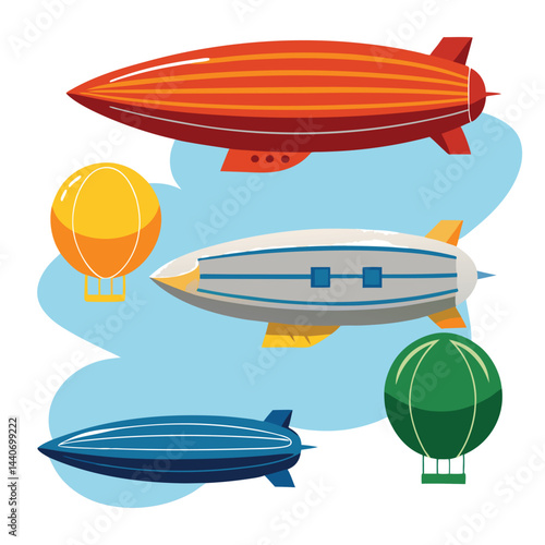 Zeppelin icon isolated on white background