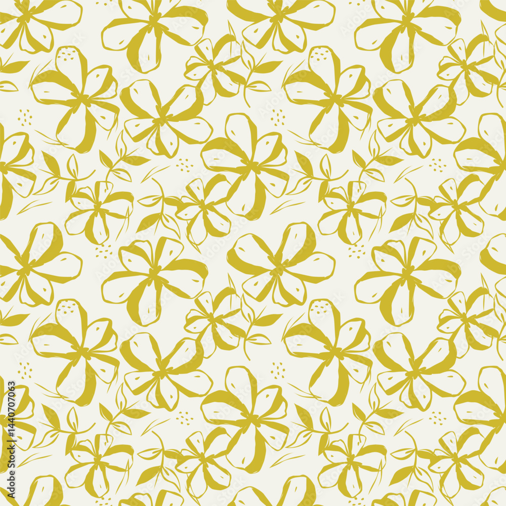 seamless watercolor flowers leaf bunch pattern background design seamless watercolor flowers leaf bunch pattern background design
