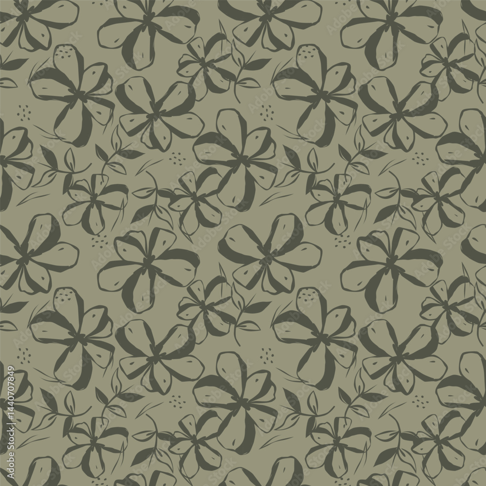 seamless watercolor flowers leaf bunch pattern background design seamless watercolor flowers leaf bunch pattern background design