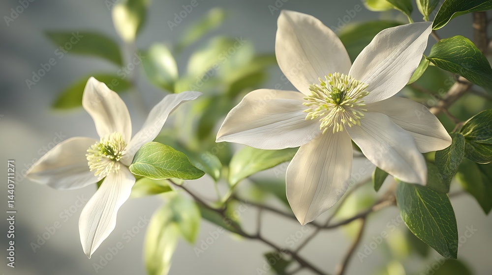 Fototapeta premium Stunning Close-Up of a Full Bloom Flower with Soft Focus