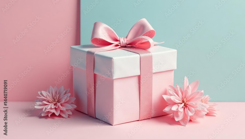 Subtle textured gift box pattern, pastel colors, gentle, feminine Subtle textured gift box pattern, pastel colors, gentle, feminine
