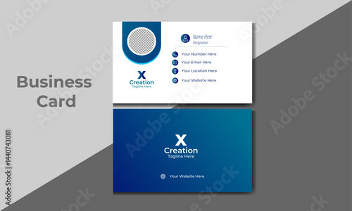 Creative corporate professional Business card design template 