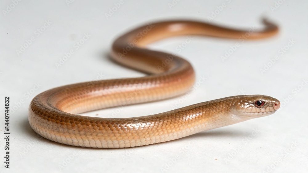 Blind Snake on studio background
Blind Snake on studio background