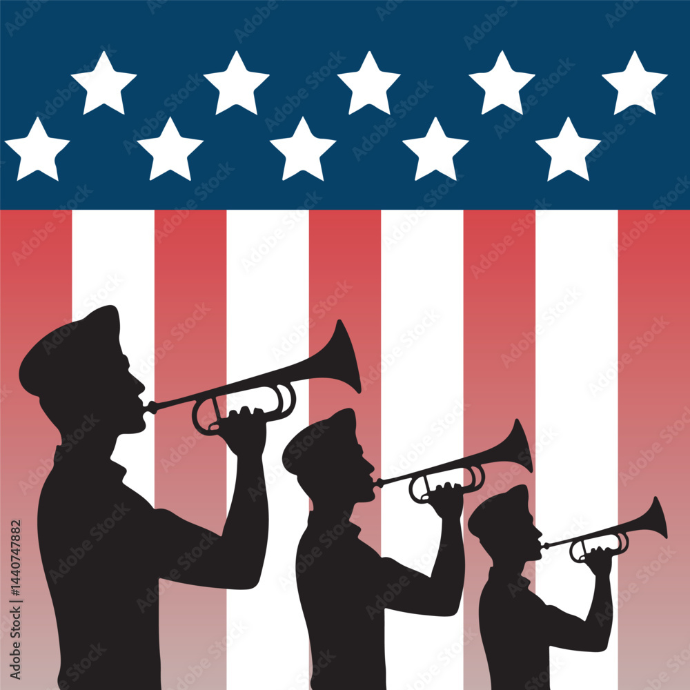 Naklejka premium Happy Veterans Day honoring all who served , vector art