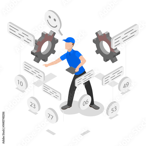 3D Isometric Flat Vector Illustration of Smuggling, Embargo Regulation. Item 2