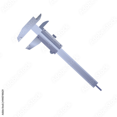 Caliper measuring tool vector image on white
