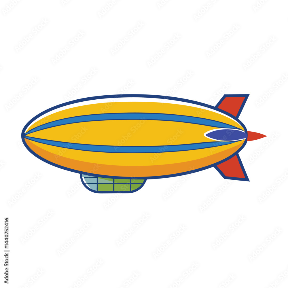 Blimp icon isolated on white background Blimp icon isolated on white background