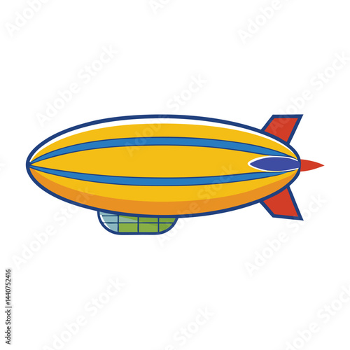 Blimp icon isolated on white background