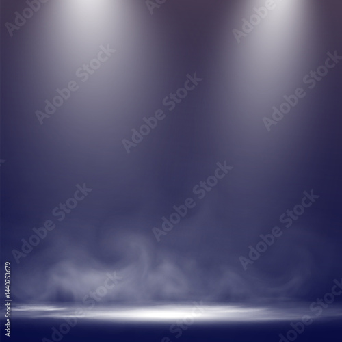 Realistic white smoke or mist effect with soft, swirling patterns on a transparent background. Perfect for overlays and atmospheric designs.	
