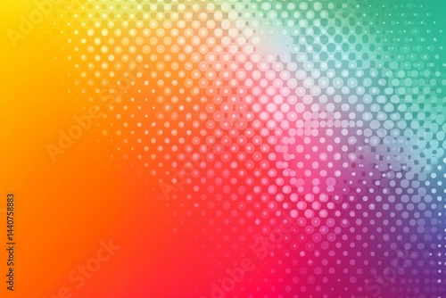 A colorful background with white snowflakes