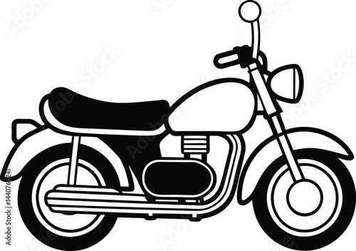 mini classic motorbike silhouette (3).eps