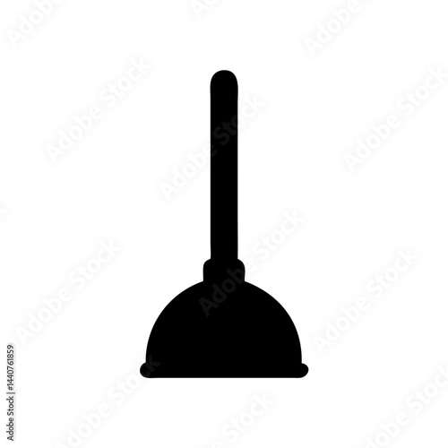 plunger solid icon isolated vector 
