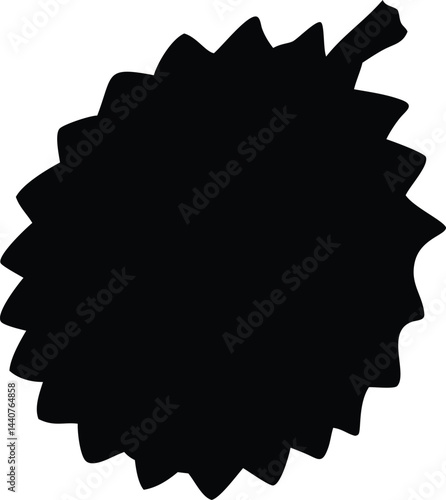 durian sketch silhouette