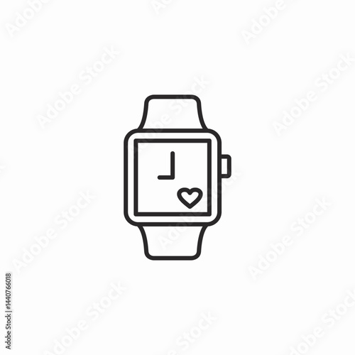 smart watch icon sign vector