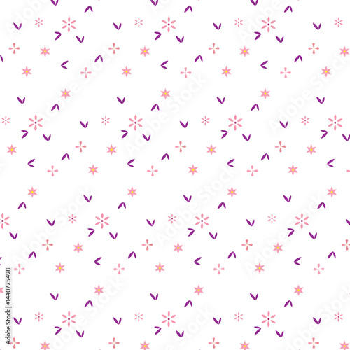 seamless patterns in floral style for design. Vector illustration of a seamless floral pattern in spring for Wedding, anniversary, birthday and party. 