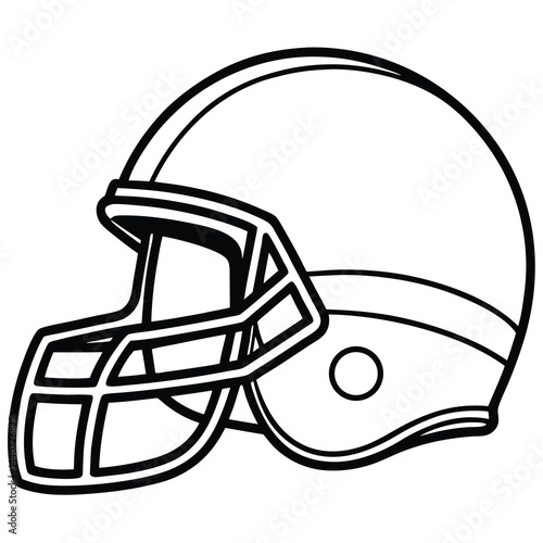 Football Helmet Sport Gear Drawing