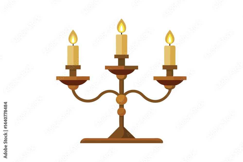 candlestick with candle candlestick with candle