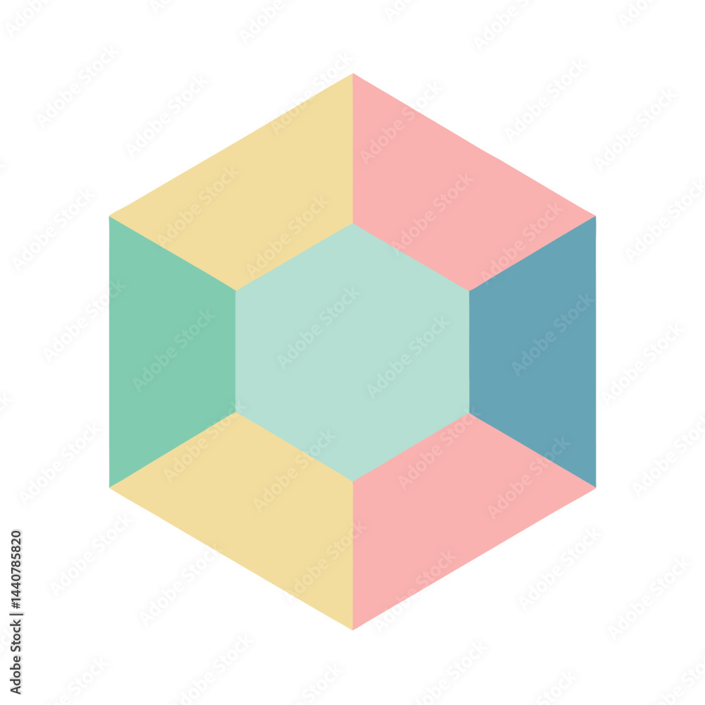Abstract 3d illustration of colorful cubes and squares in a geometric design concept Abstract 3d illustration of colorful cubes and squares in a geometric design concept